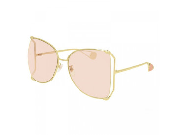 Gucci GG0252S 014 Gold/Light Pink