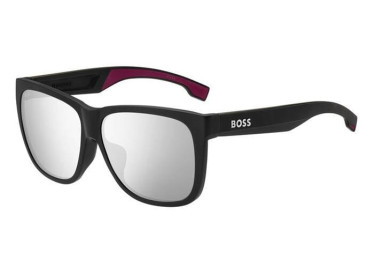 Hugo Boss BOSS 1453/F/S DNZ/DC Matte Black/Burgundy/Silver Mirror