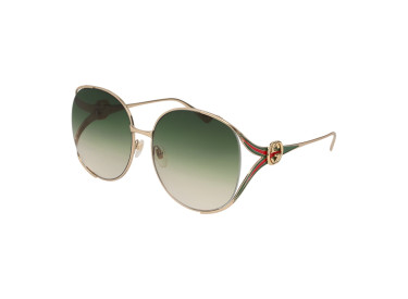 Gucci GG0225S 003 Gold/Green Gradient