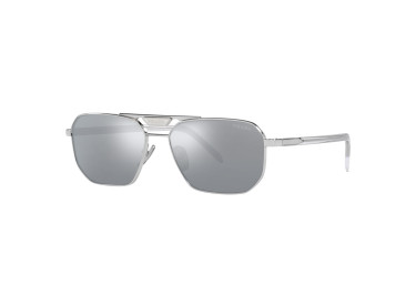 Prada PR58YS 1BC02R Silver/Blue Mirror Silver 80