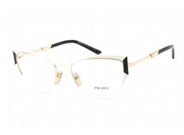Prada PR63YV 11A1O1 Talc/Black/Pale Gold 54mm