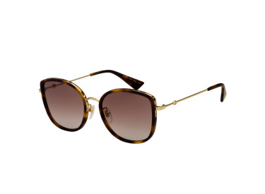 Gucci GG0606SK 003 Gold Havana/Brown