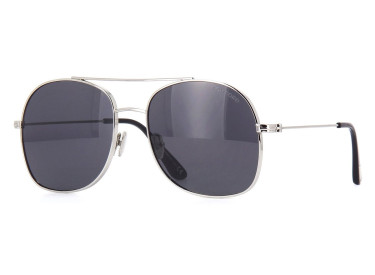 Tom Ford FT0758 16A Shiny Palladium/Dark Grey Smoke
