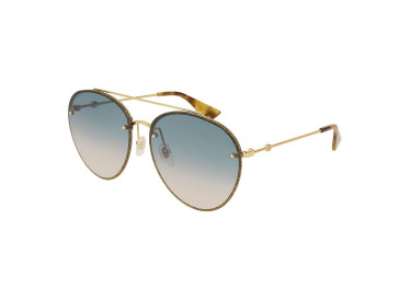Gucci GG0351S 003 Gold/Gradient Blue
