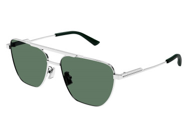 Bottega Veneta BV1236S 003 Silver/Green