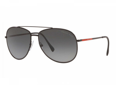 Prada Sport PS55US DG05S0 Black Rubber / Grey