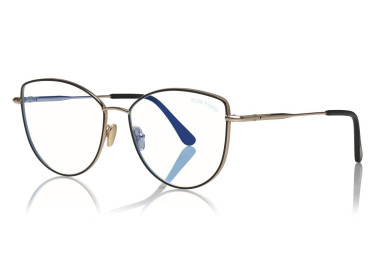 Tom Ford TF5667-B 005 Black Enamel/Rose Gold 55mm