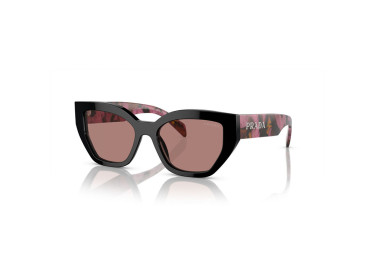 Prada PRA09S 12O10D Mahogany/Tortoise Cognac Begonia/Light Brown