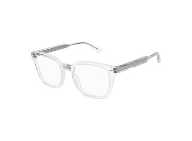 Gucci GG0184O 012 Transparent/Silver 50mm