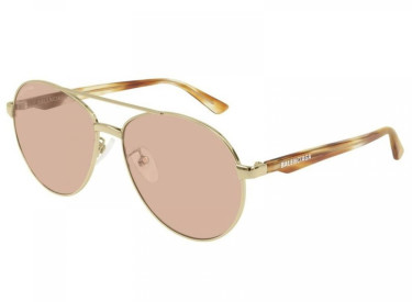 Balenciaga BB0019SK 003 Gold/Havana/Brown