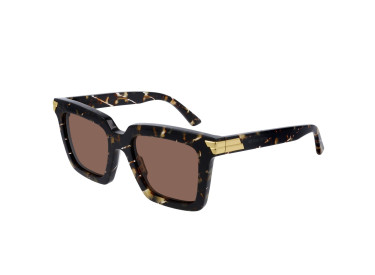 Bottega Veneta BV1005S 007 Cubed Black Havana/Brown