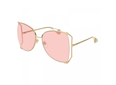 Gucci GG0252S 004 Gold/Pink
