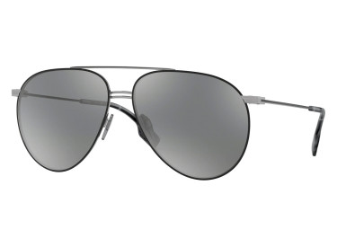 Burberry BE3108 12956G Gunmetal/Matte Black / Grey Silver Mirror