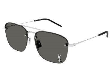 Saint Laurent SL309M 002 Silver/Grey 57mm