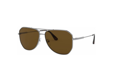 Prada PR63XS 5AV01D Gunmetal/Brown Polarized 58mm