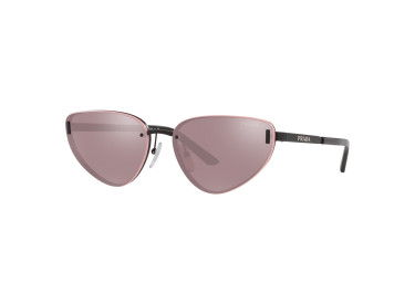 Prada PR57WS 1BO03L Matte Black/Light Violet Flash Silver