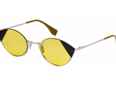 Fendi FF0342/S 0B1Z00 Silver Gold/Clear Mirror