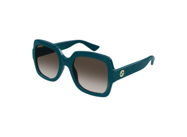Gucci GG1337S 004 Petrol Blue/Gradient Brown