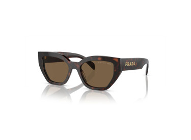 Prada PRA09S 16N5Y1 Briar Tortoise/Dark Brown Polarized