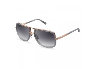 Dita MACH-ONE-DRX-2030-S-60  Satin Crystal Grey-Rose Gold / Dark Grey to Clear - AR