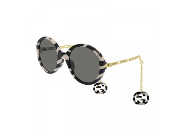 Gucci GG0726S 003 Shiny Zebra