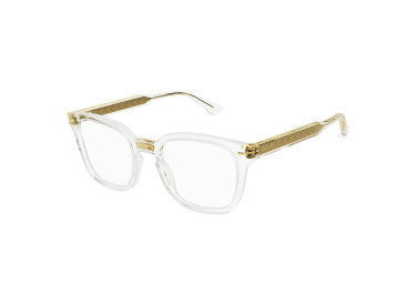 Gucci GG0184O 011 Transparent/Gold 50mm