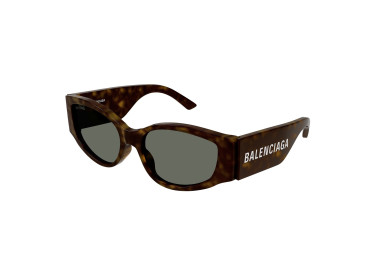Balenciaga BB0258S 002 Havana/Green