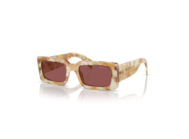 Prada PRA07S 19N08S Desert Tortoise/Dark Violet