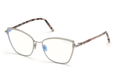 Tom Ford FT5740-B 016 Shiny Palladium/Vintage Rose Havana 54mm