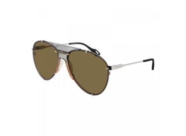 Gucci GG0740S 003 Silver/Brown