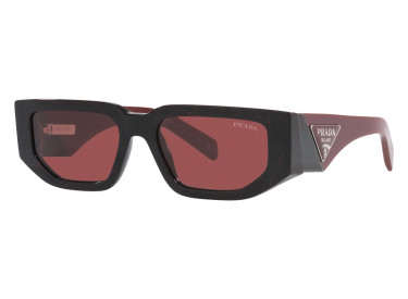 Prada PR09ZS 11F08S Black Etruscan Marble/Dark Violet