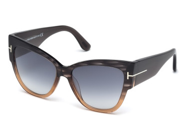 Tom Ford FT0371 20B Melange Grey to Transparent Peach/Dark Grey