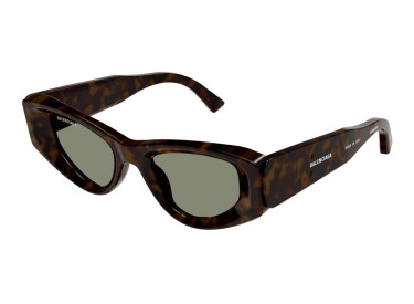 Balenciaga BB0243S 002 Havana/Green