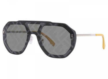 Fendi FE40006U 02C Matte Black / Silver Mirror