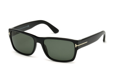 Tom Ford FT0445 01N Shiny Black/Green 56mm