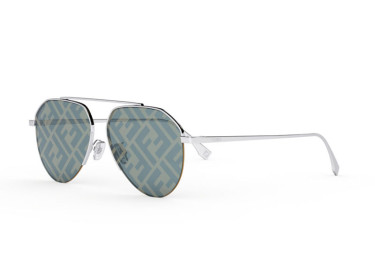 Fendi FE40061U 16X Shiny Palladium/Blue Mirror