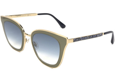 Jimmy Choo LORY/S 0KY2 08 Light Gold Green/Blue Mirror Gradient
